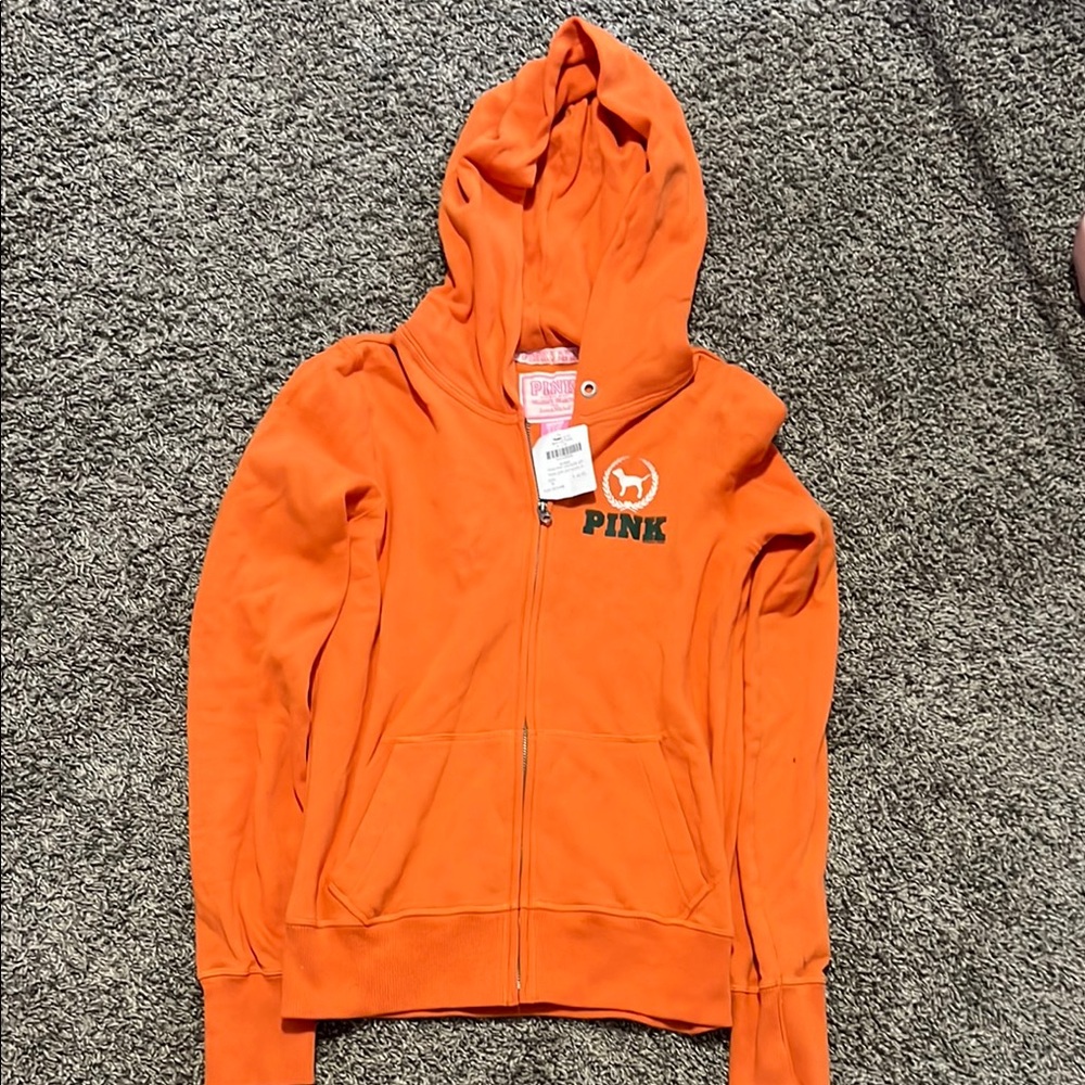 PINK Victoria's Secret Orange Hoodie